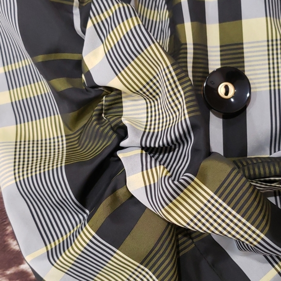 The Limited Plaid Trench Coat - Picture 5 of 7